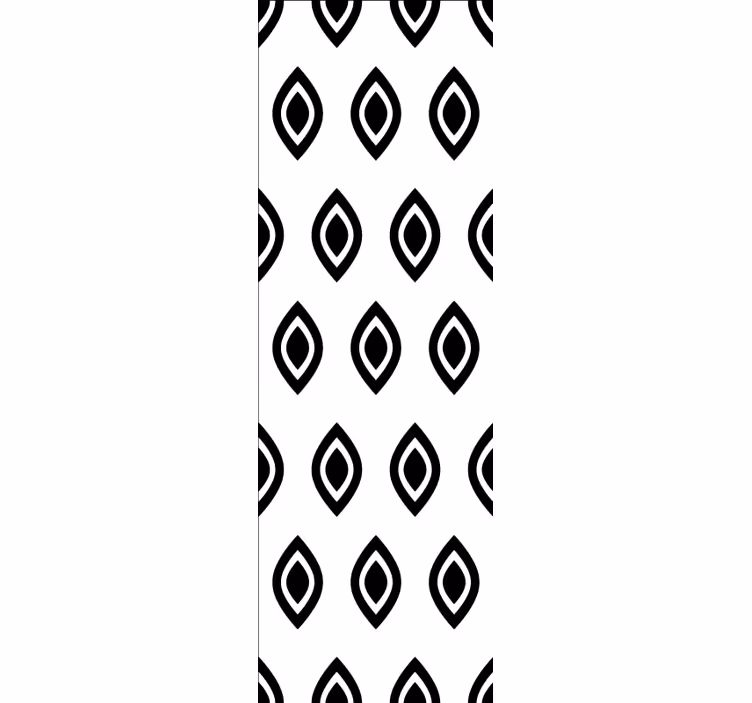 Papier peint carré Formes géométriques en noir et blanc - TenStickers