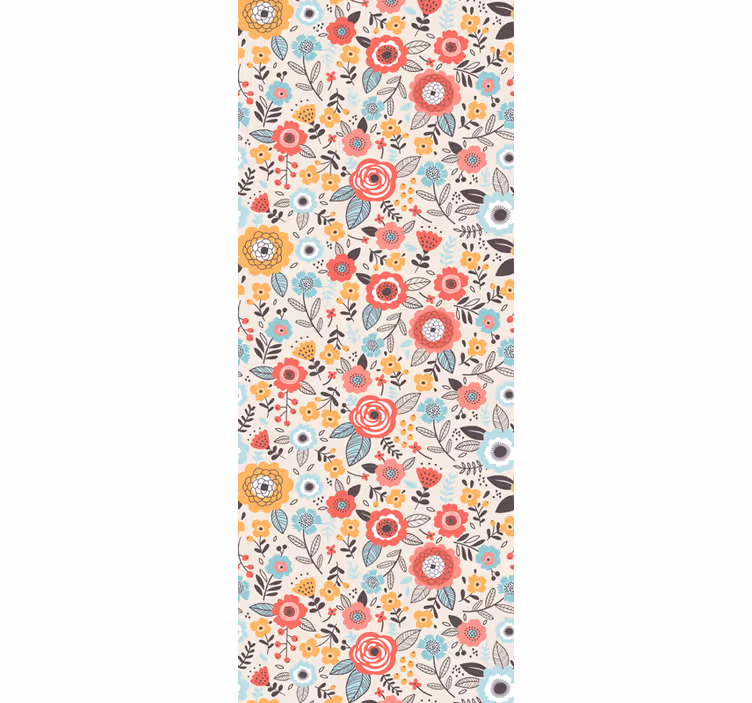 Papier peint fleur Imprimé fleuri 'ditsy' - TenStickers