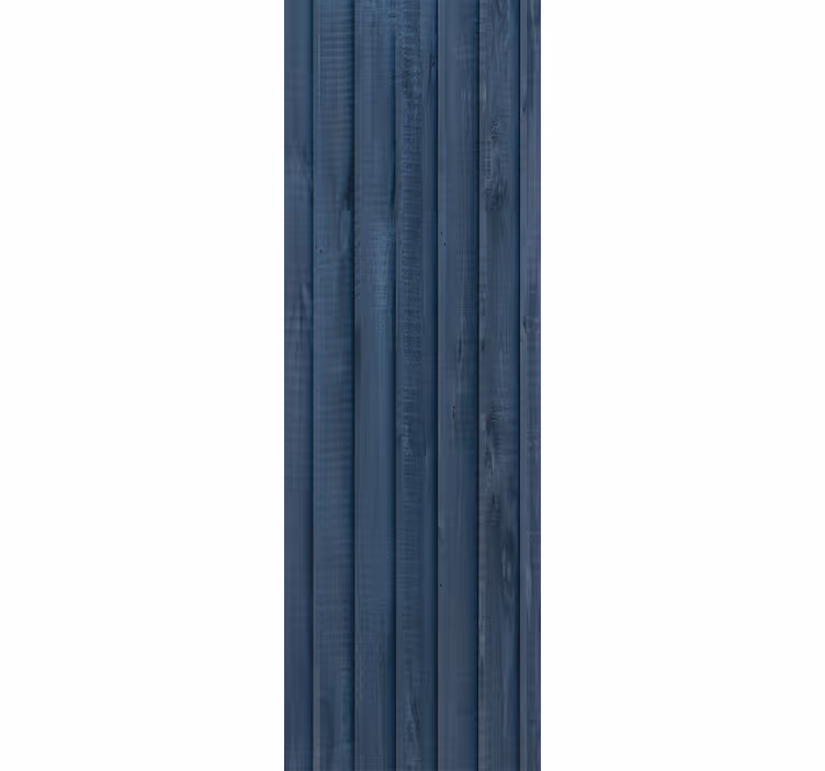 Papier peint planches de bois bleu style brut - TenStickers