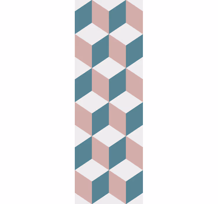 Papier peint carré Cubes de couleur pastel - TenStickers