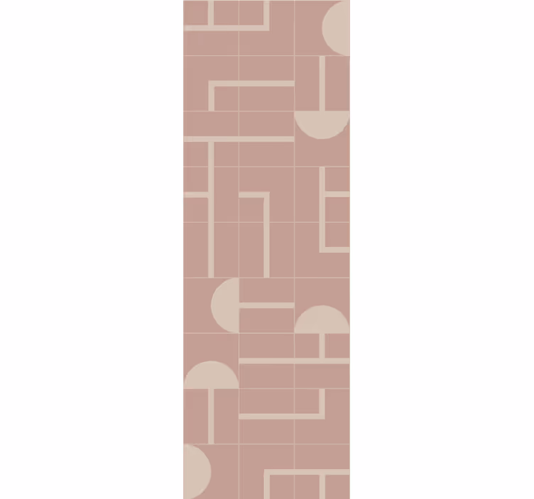 Papier peint formes géométriques formes douces beige - TenStickers