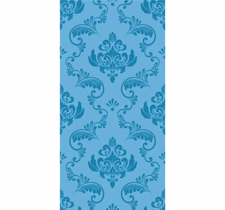 Papier peint chambre Turquoise classique hollywood-régence - TenStickers