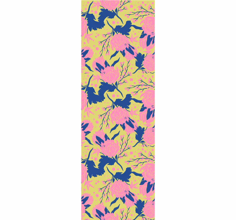 Papier peint floral motif floral éclatant - TenStickers