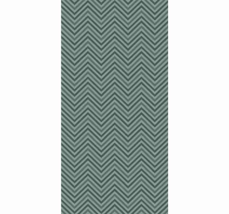 Papier peint chambre  chevron vert scandinave - TenStickers
