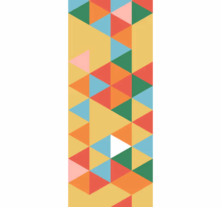 Papier peint triangle Triangle géométrique coloroverflow - TenStickers
