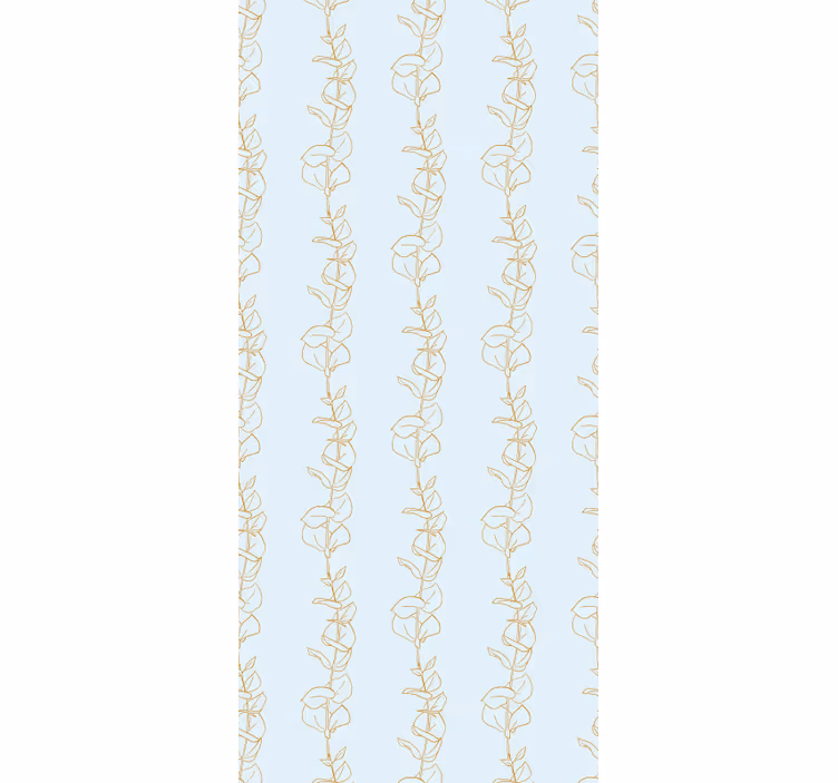 Papier peint fleuri design à motifs de vignes - TenStickers