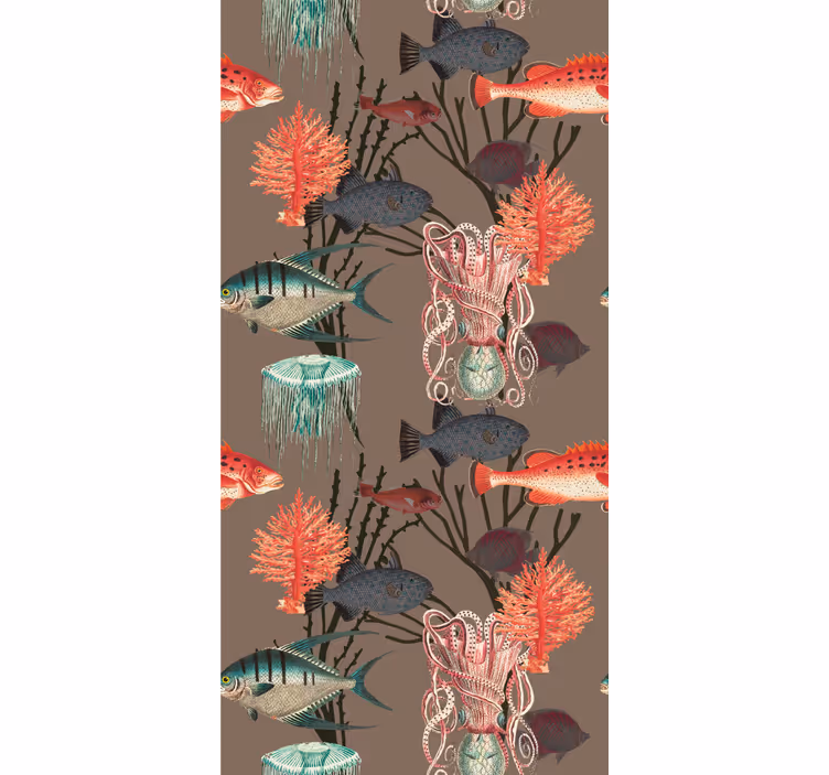 Papier peint chambre Vie aquatique de corail - TenStickers