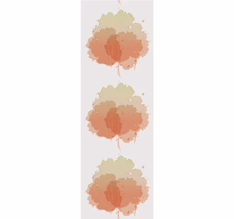 Papier peint arbres motif aquarelle doux - TenStickers