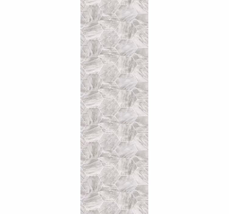 Papier peint marbre motif de tuile hexagonale - TenStickers
