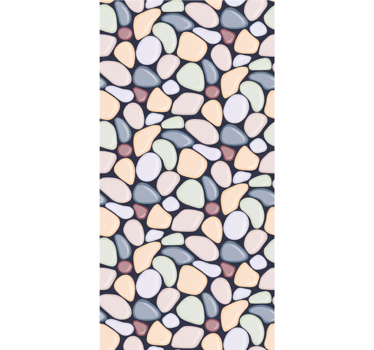 Papier peint motif galets décoratifs - TenStickers