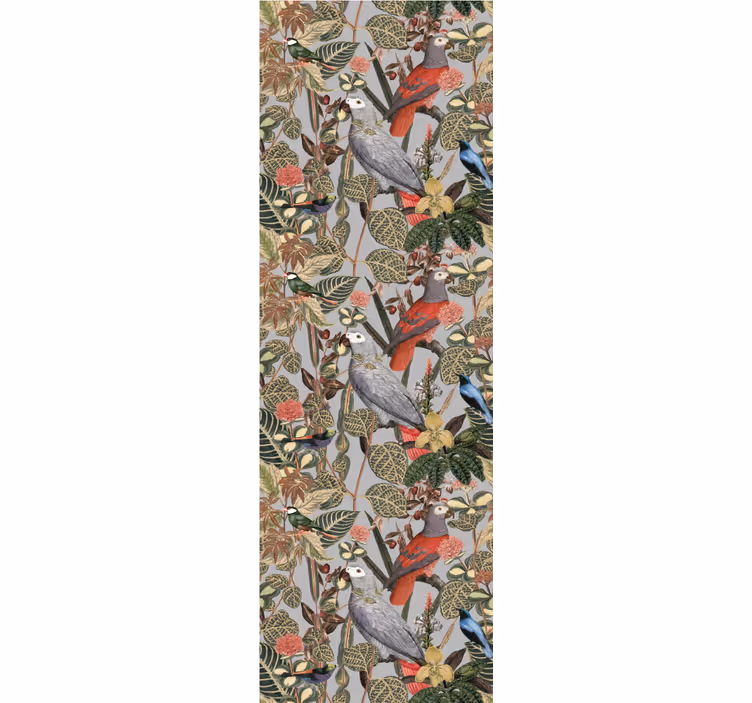 Papier peint perroquet motif exotique - TenStickers