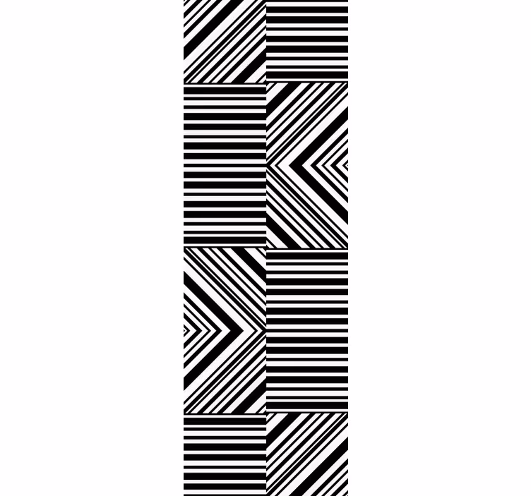 Papier peint formes géometriques jeu de rayures diagonales - TenStickers