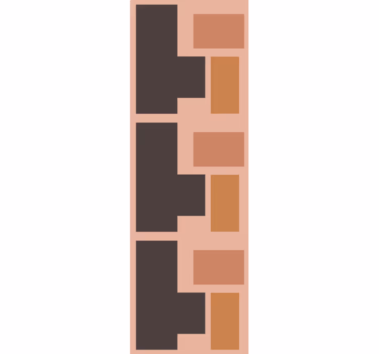 Papier peint rectangles style cosmopolite - TenStickers
