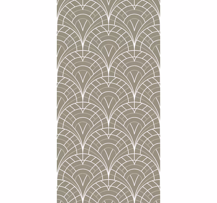 Papier peint moderne motifs de lignes courbes - TenStickers