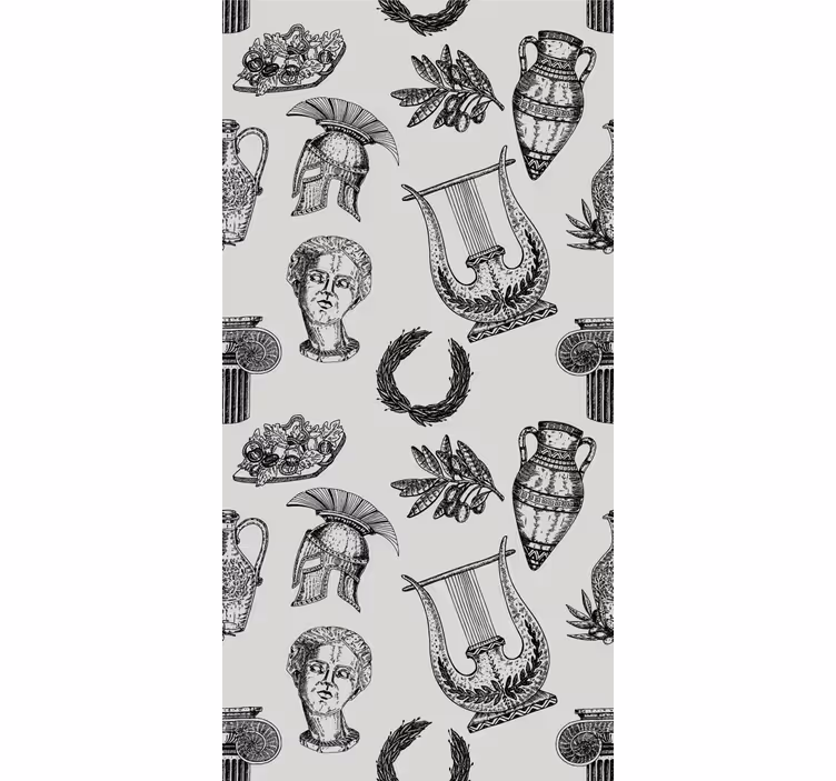 Papier peint classique iconographie romaine - TenStickers