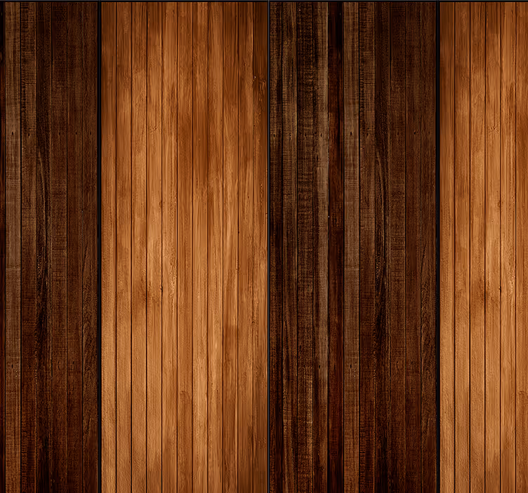 Papier peint marron lambris contemporain en bois - TenStickers