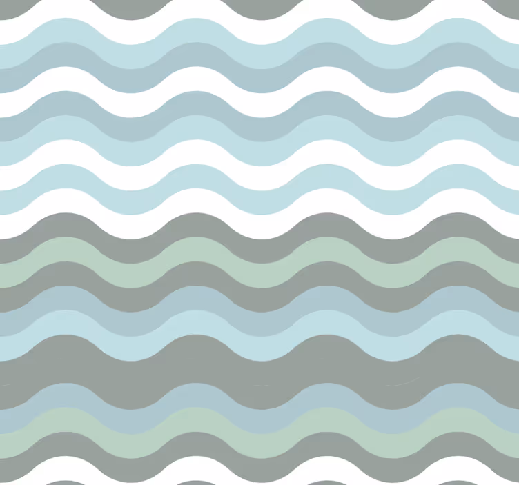 Papier peint rayures Vagues scandinaves - TenStickers