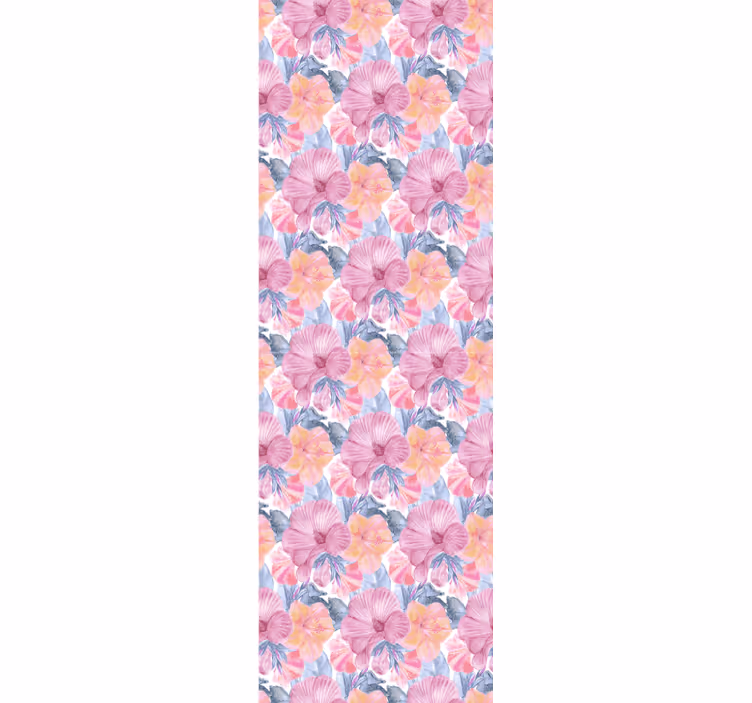 Papier peint floral Mauve aquarelle - TenStickers