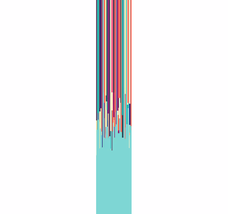 Papier peint ligne verticale Fines rayures rétro - TenStickers