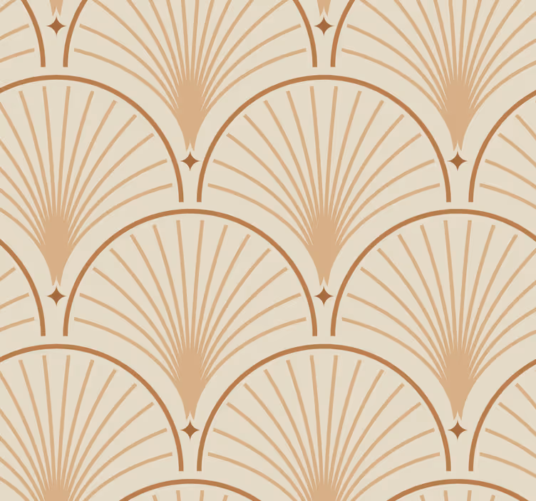 Papier peint classique motif art déco - TenStickers