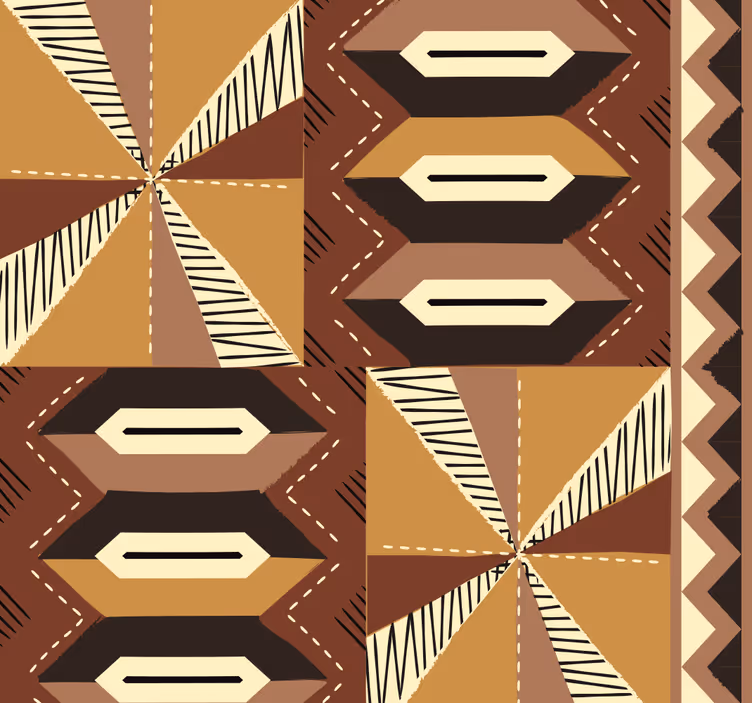 Papier peint chambre adulte motif africain tribal - TenStickers