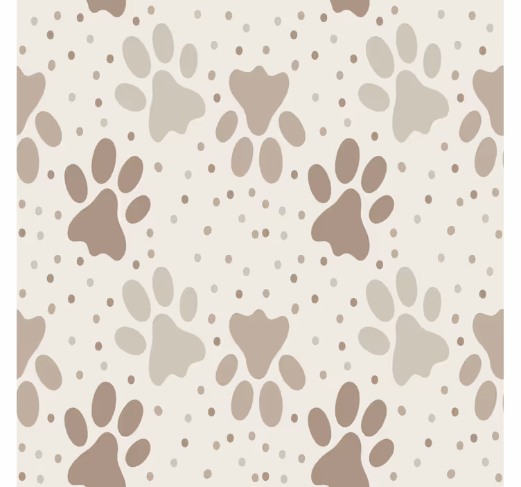 Papier peint chambre enfant patte de chien - TenStickers