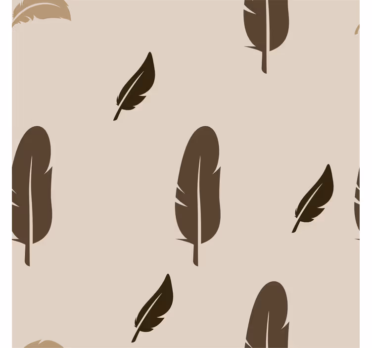 Papier peint chambre adulte plumes tons neutres - TenStickers
