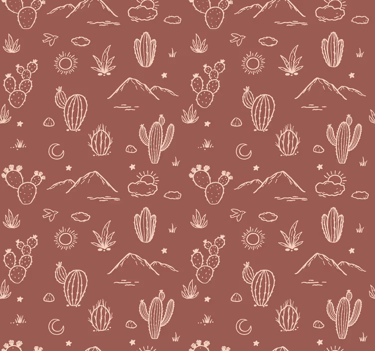 Papier peint terracotta paysage de l'arizona - TenStickers