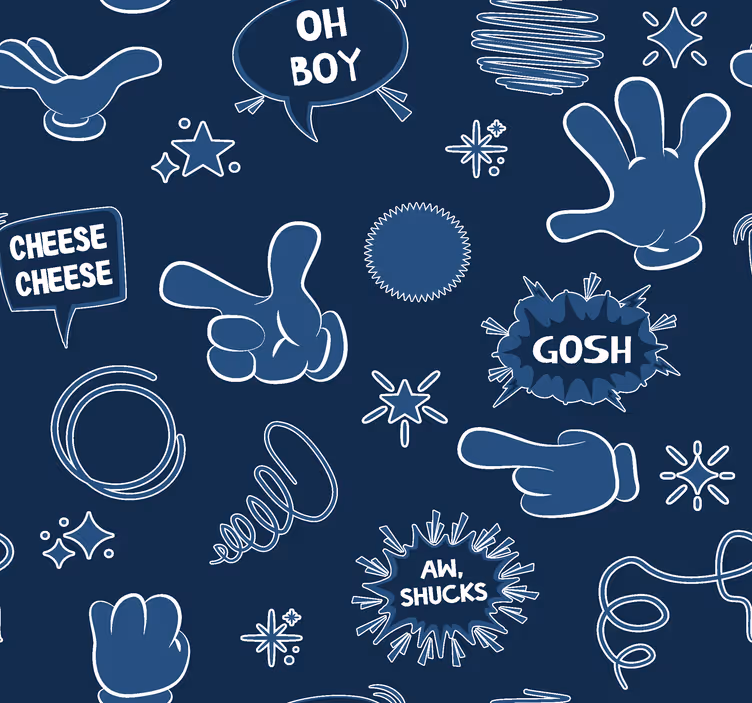 Papier peint Navy UK style bande dessinée - TenStickers