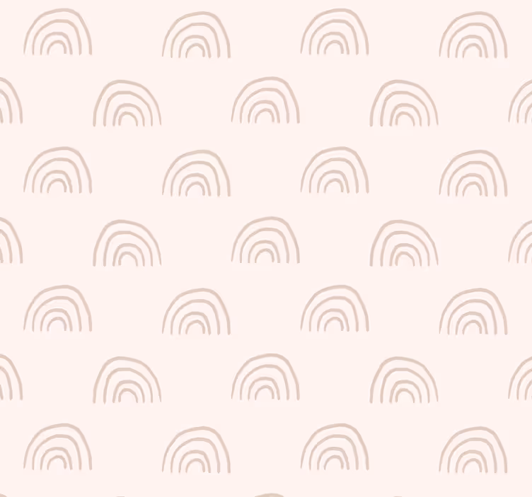 Papier peint chambre bébé arc en ciel minimaliste - TenStickers