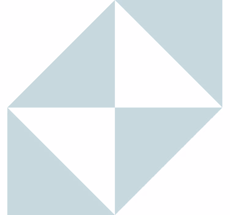 Papier peint géométrique triangles bleu pastel - TenStickers