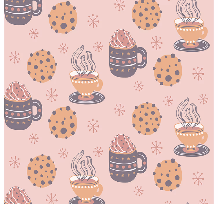 Papier peint cuisine motif de boisson confortable - TenStickers