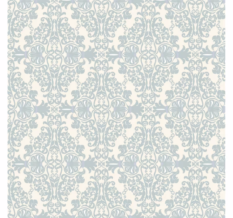 Papier peint baroque motif vert - TenStickers