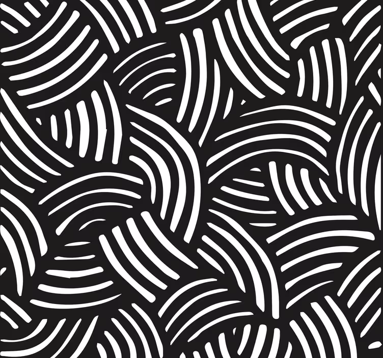 Papier peint bureau bandes courbées - TenStickers