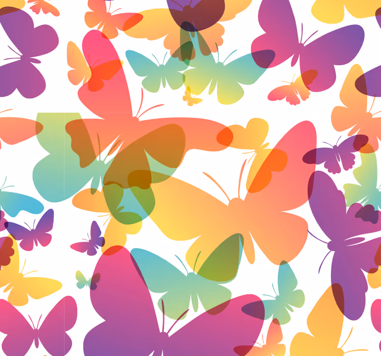 Papier peint papillon Papillons dégradés - TenStickers
