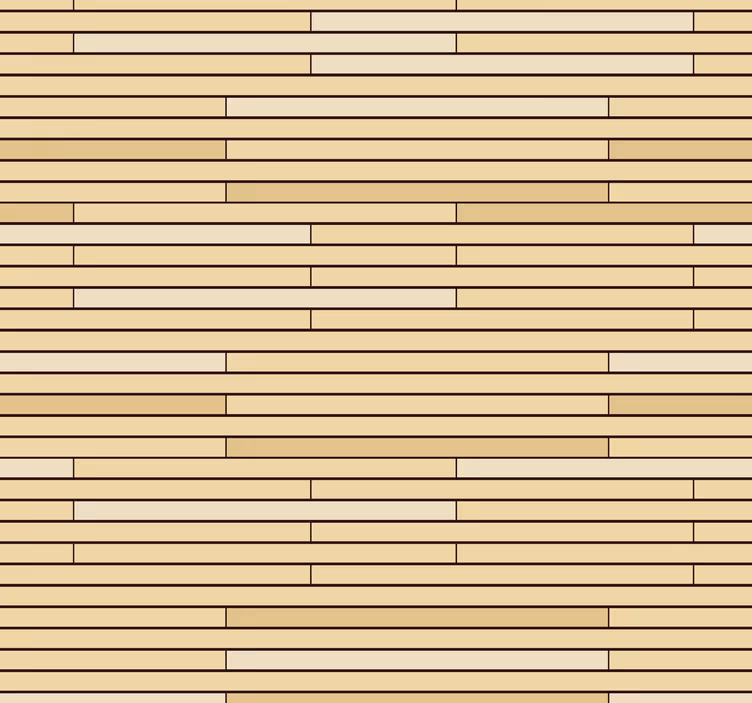 Papier peint bois Briques en bois beiges - TenStickers