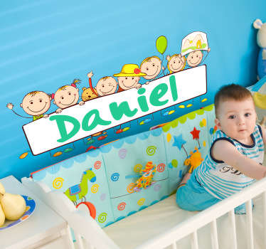 Sticker bebe banderole personnalisable
