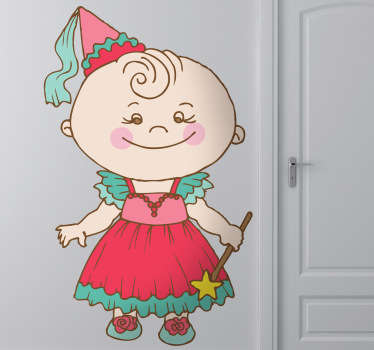 Sticker enfant bébé princesse