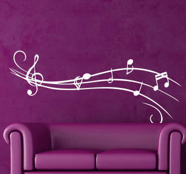 Sticker partition musicale