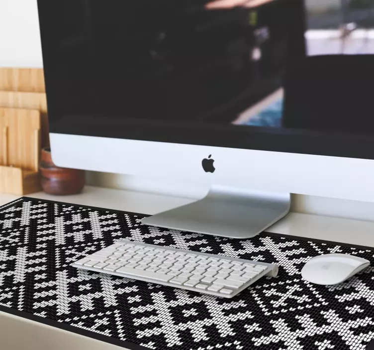 Mouse pad motif tricot géométrique - TenStickers