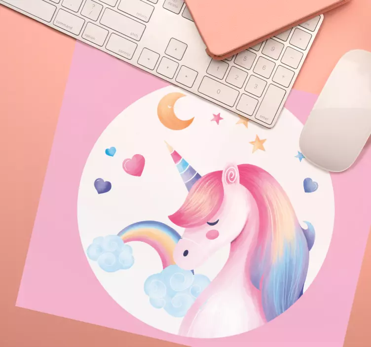 Mouse pad fantaisie de licorne fantaisiste - TenStickers