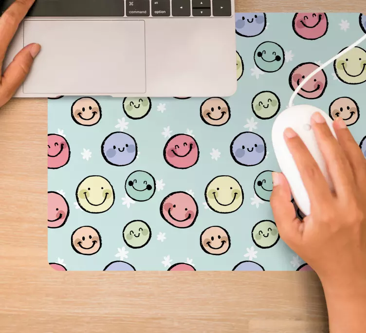 Mouse pad motif des smileys ludiques - TenStickers