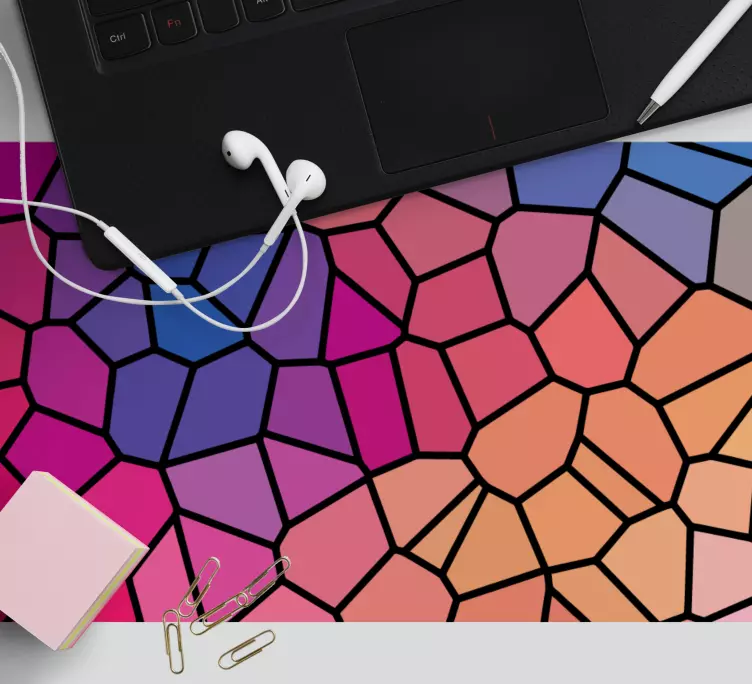 Mouse pad motif formes géométriques colorées - TenStickers