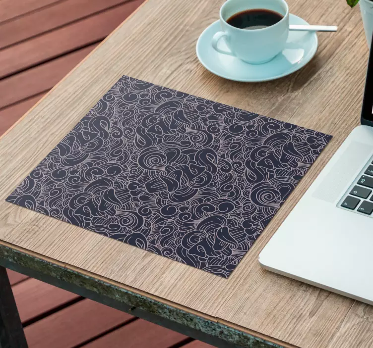 Tapis de souris Paisley abstrait - TenStickers