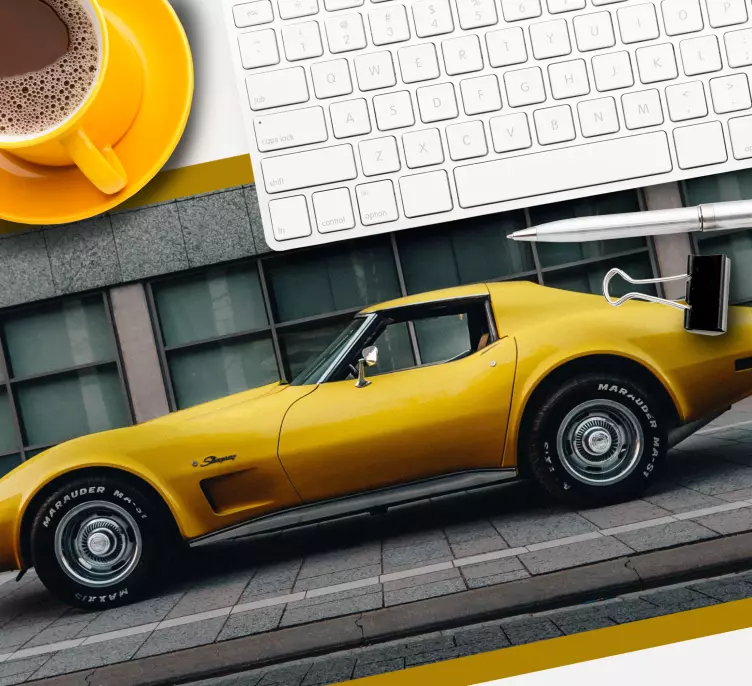 Tapis de souris original Chevrolet corvette - TenStickers