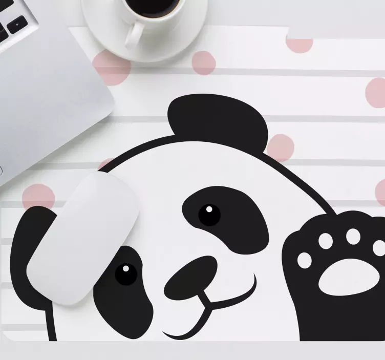 tapis de souris original Panda agitant - TenStickers