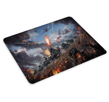 Mouse pad gamer scène de champ de bataille explosive - TenStickers