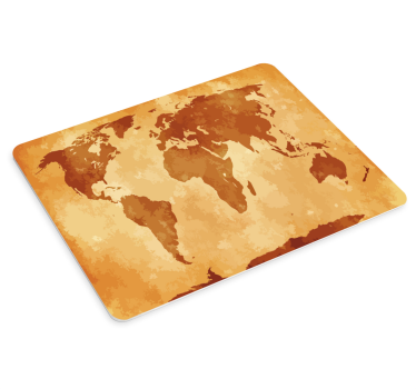Tapis de souris Carte du monde style ancien - TenStickers