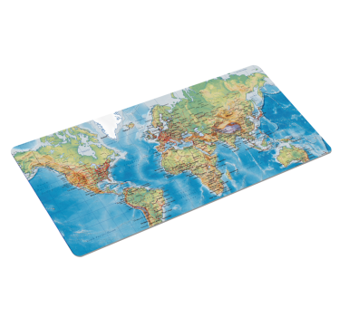 XXL Tapis de souris Mappemonde détaillée - TenStickers