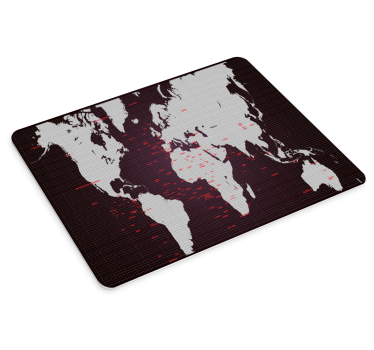 Mouse pad carte du monde carte du monde détaillée - TenStickers